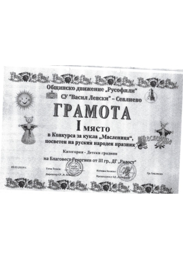Постижения деца 65